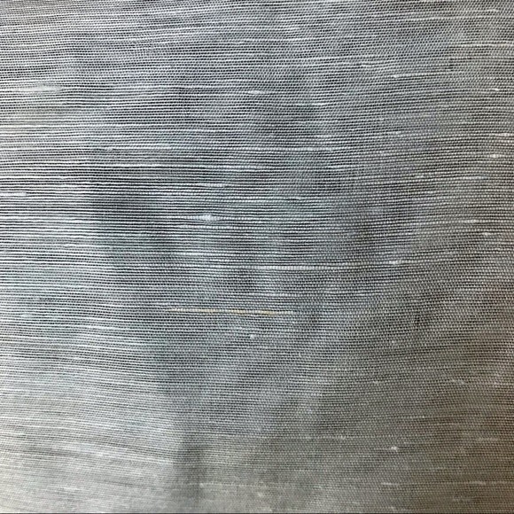 Linen Silk Tunic Top Light Blue Blouse Long Sleeve Button Up Shirt Vacation - Picture 10 of 10